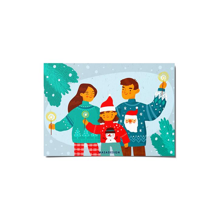 کارت پستال ماسا دیزاین مدل   venus630 طرح christmas
